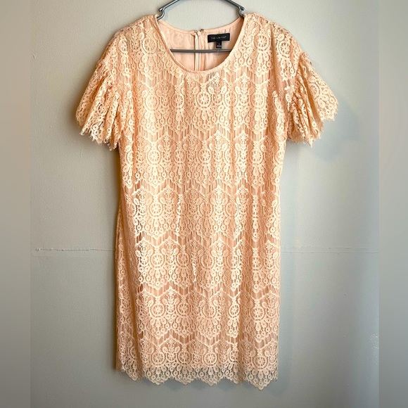NWT peach lace dress sleeveless size 4 - Picture 1 of 4